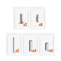 Solar Ground Mount | Fit MEGA 100/100 SLIM/MEGA 150 | Adjustable, Easy-to-Install Brackets for 1-4 Panels