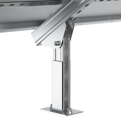 Solar Ground Mount | Fit MEGA 100/100 SLIM/MEGA 150 | Adjustable, Easy-to-Install Brackets for 1-4 Panels