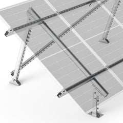 Solar Ground Mount | Fit MEGA 100/100 SLIM/MEGA 150 | Adjustable, Easy-to-Install Brackets for 1-4 Panels