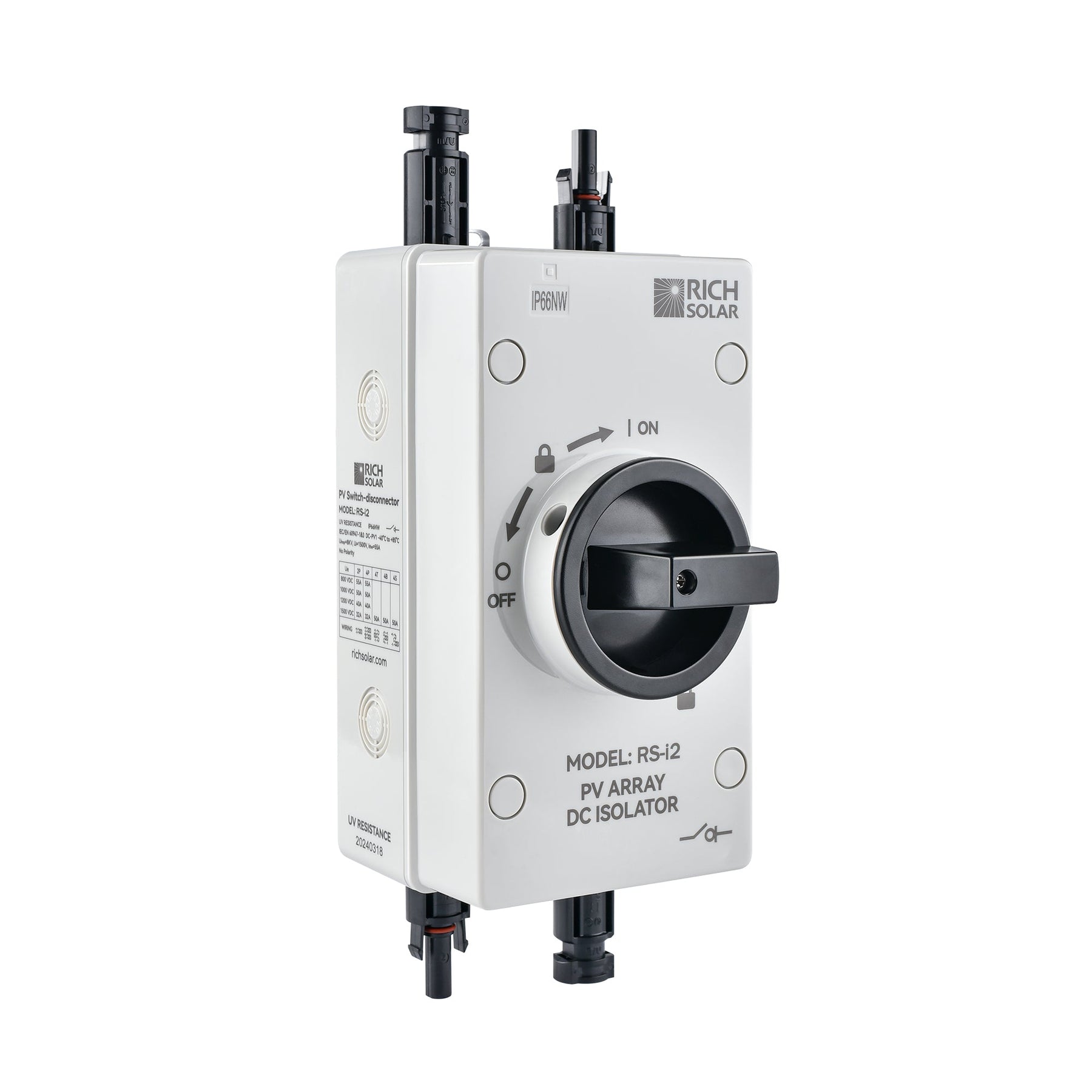 Solar PV DC Quick Disconnect Switch