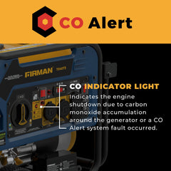 Tri Fuel Portable Generator 5000/4000W Electric Start 120/240V with CO ALERT - image 5