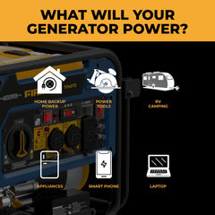 Tri Fuel Portable Generator 5000/4000W Electric Start 120/240V with CO ALERT - image 6