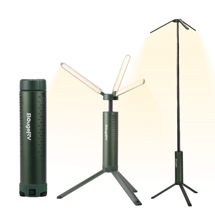 BougeRV New T1 Portable Telescopic Camping Light (Green) - T1 Light