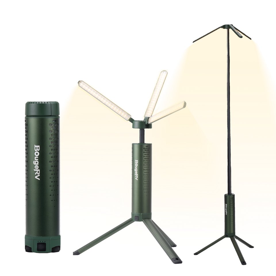 BougeRV New T1 Portable Telescopic Camping Light (Green)