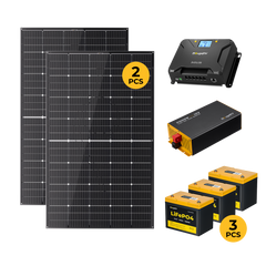 BougeRV 12V 600W TOPCon Rigid Solar Kit