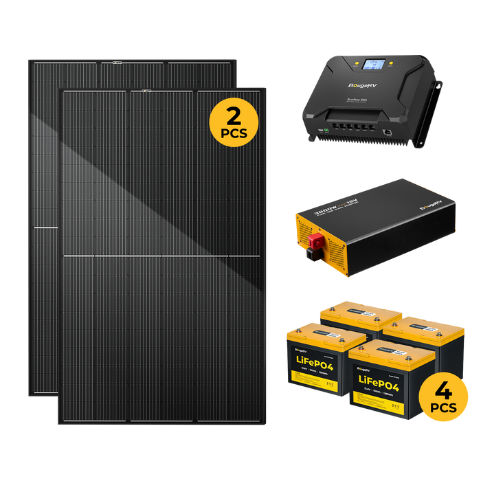BougeRV 12V 800W TOPCon Premium Rigid Solar Kit