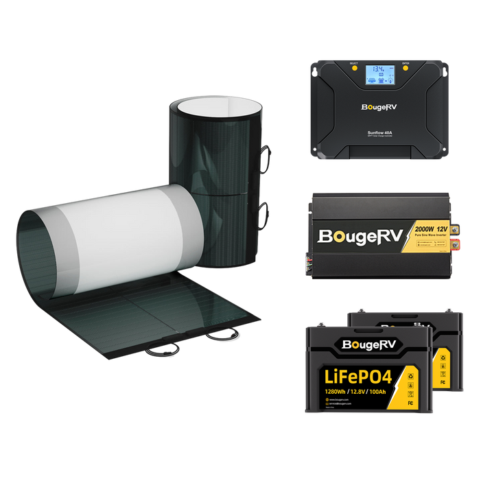 BougeRV 12V 400 Watt CIGS Flexible Solar Kit