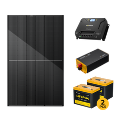 BougeRV 12V 400W Premium TOPCon Rigid Solar System Kit