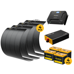 BougeRV 12V 800W ShadePower Arch Pro Flexible Solar Kit