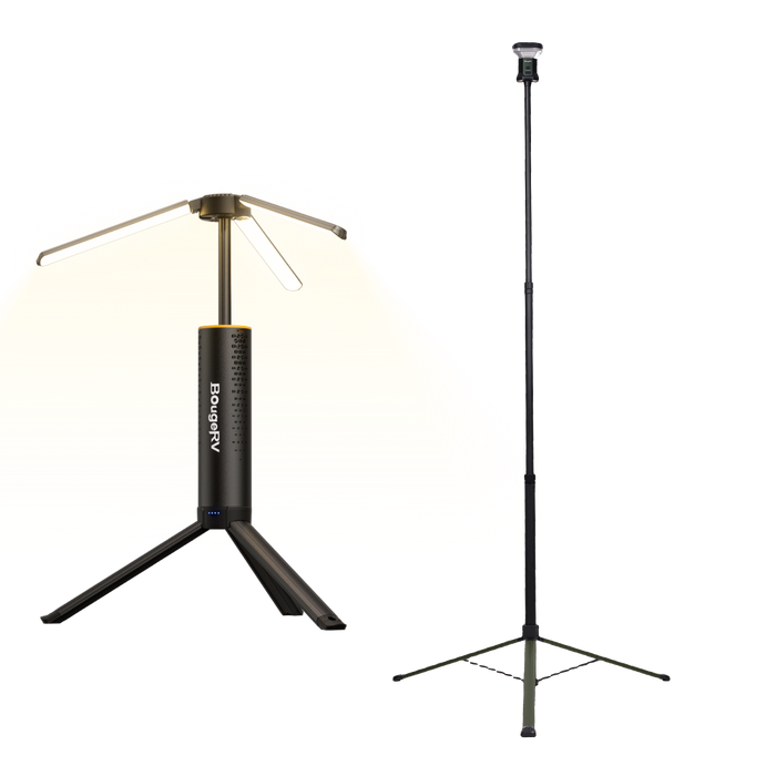BougeRV Wide-Area Outdoor Camping Telescoping Light - CL03+T1
