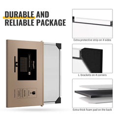 BougeRV Bifacial 800 Watts 10BB 12V/24V Rigid Solar Panel