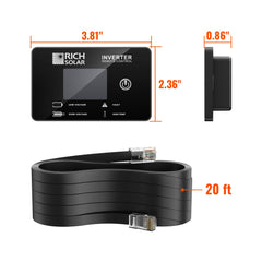 Inverter Remote Control with Smart LCD Display — Exclusive for Nova Pure Series