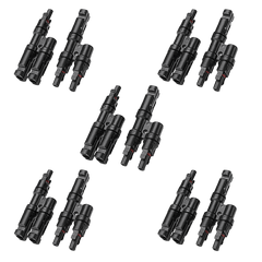 Solar Branch Connectors Y Connector in Pair MMF+FFM Parallel Connection (5 Pairs)