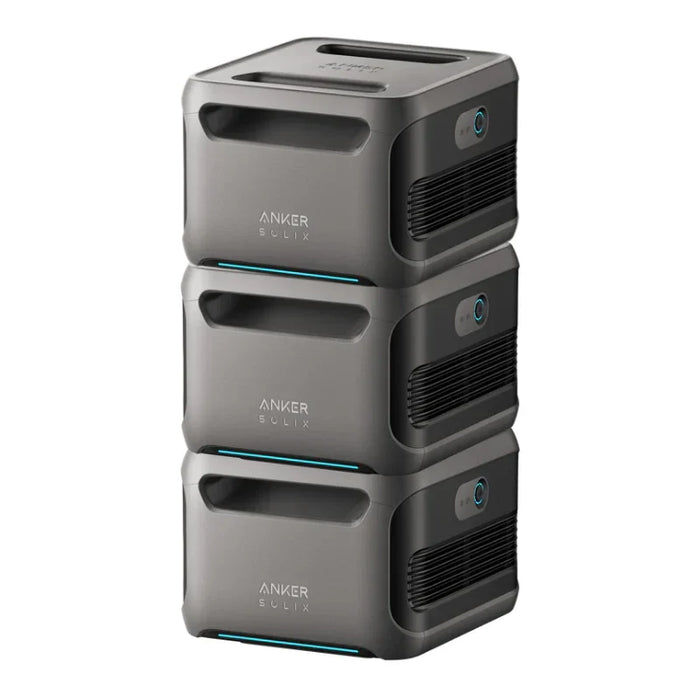 3 × Anker SOLIX BP3800 Expansion Batteries for F3800 / F3800 Plus