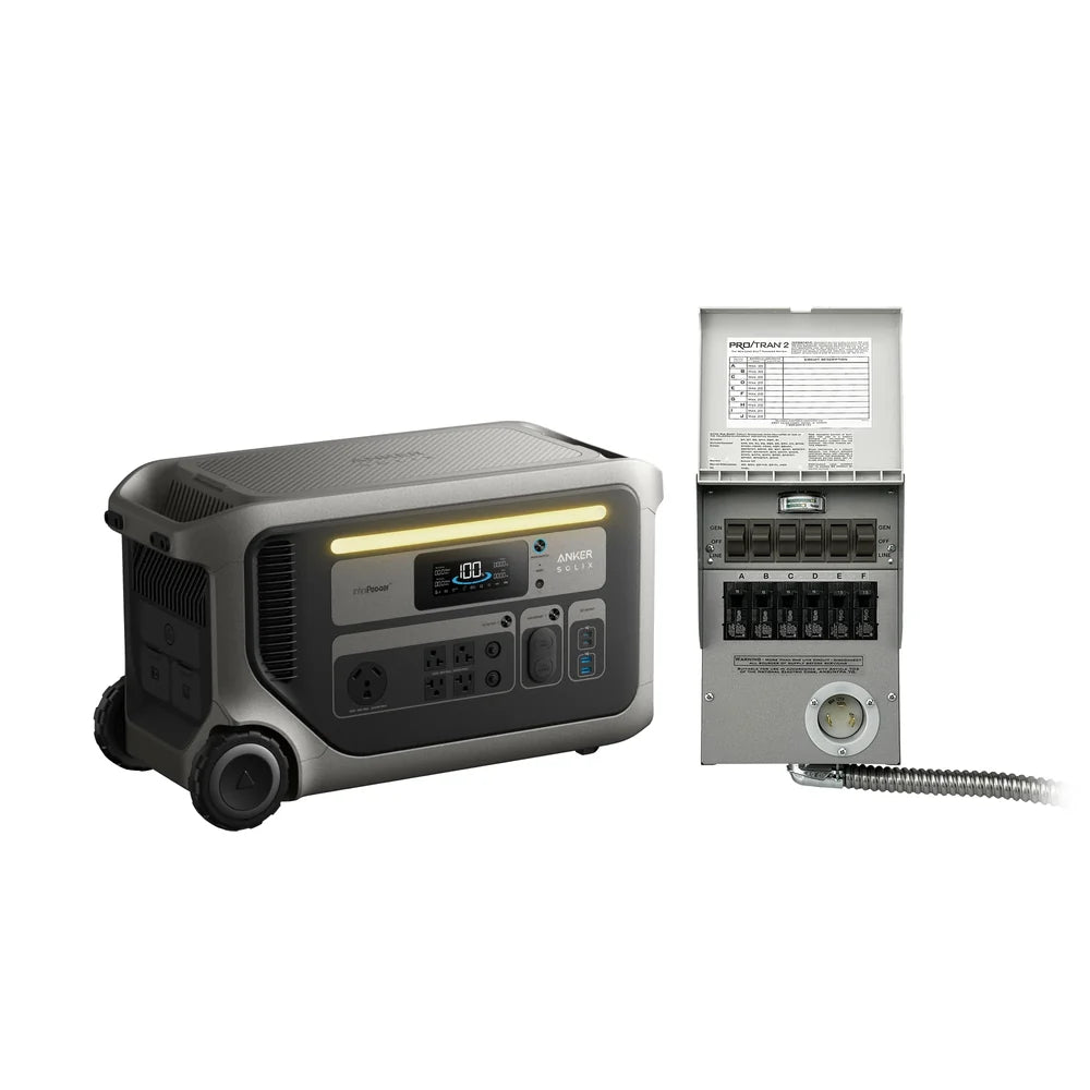 Anker SOLIX F3000 Portable Power Station + Transfer Switch