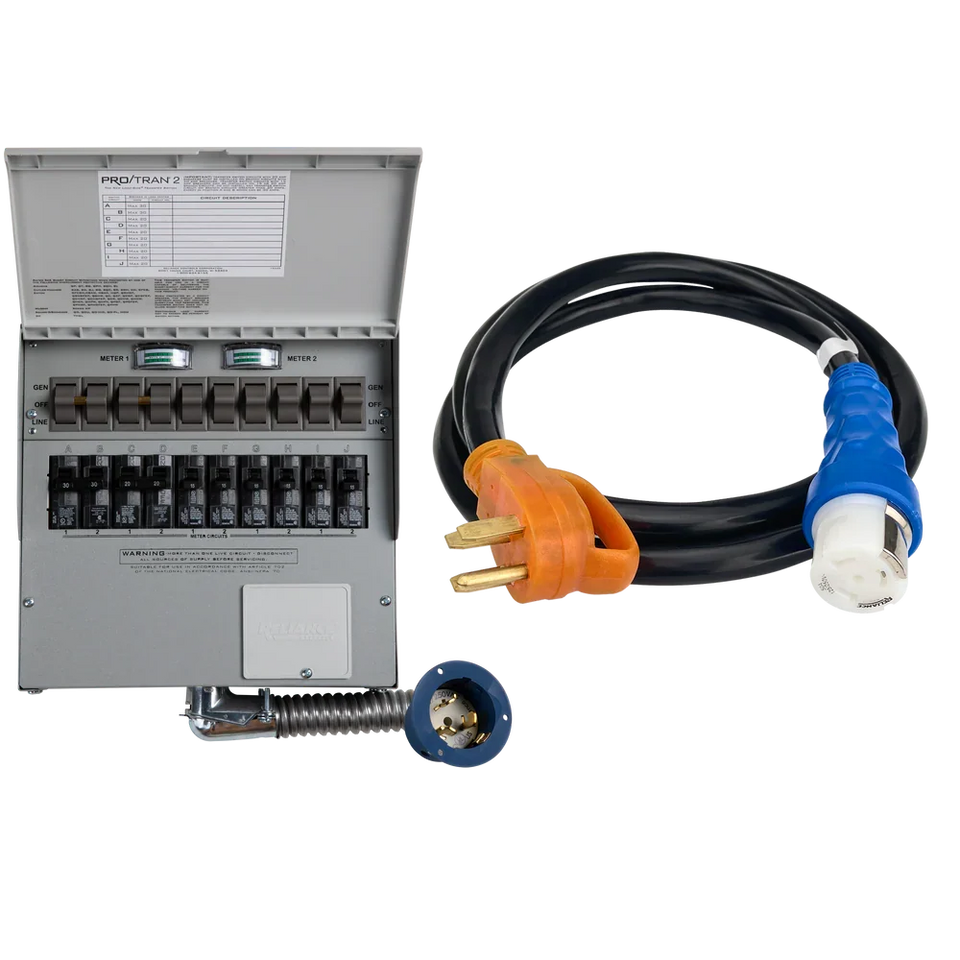 Anker SOLIX Home Backup Kit (120V/240V, 50 Amp, 10-Circuit Transfer Switch + Cable, For F3800, 2× F3800 Plus)