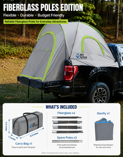 Pickup Truck Tent 2.0 PU2000mm Waterproof, Double-Layer