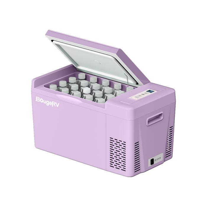 BougeRV 12V 23QT Colorful Purple Car Fridge (Refurbished)