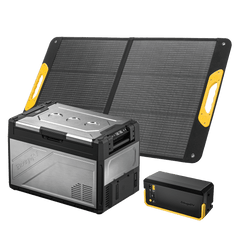 BougeRV New Rocky V3.0 55QT Dual Zone 12V Car Fridge with 240Wh Battery