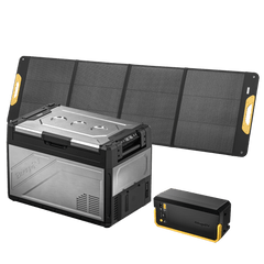 BougeRV New Rocky V3.0 55QT Dual Zone 12V Car Fridge with 240Wh Battery