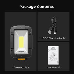 BougeRV WL01 PRO Rechargeable Work Light 180° Rotate Job Site Lighting