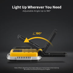 BougeRV WL01 PRO Rechargeable Work Light 180° Rotate Job Site Lighting