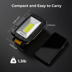 BougeRV WL01 PRO Rechargeable Work Light 180° Rotate Job Site Lighting