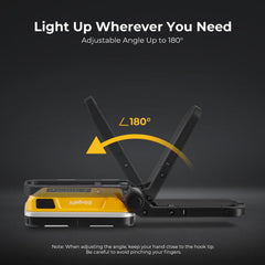 BougeRV WL01 LITE Rechargeable Work Light 180° Rotate Job Site Lighting