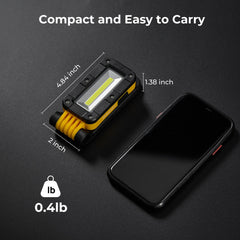 BougeRV WL01 LITE Rechargeable Work Light 180° Rotate Job Site Lighting
