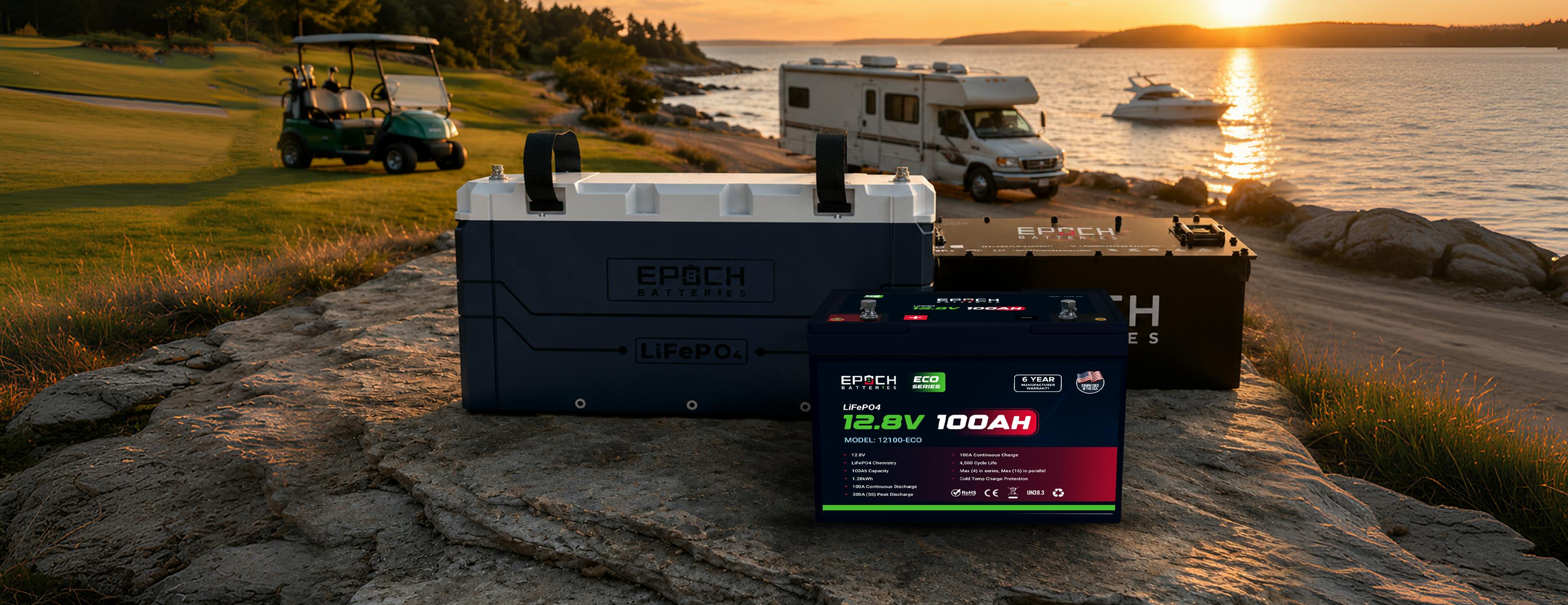 Epoch batteries for RV, marine and home power
